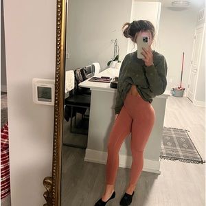 Pink-Coral 7/8 Lulu Align Leggings